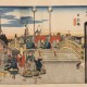 〔後期展示〕歌川広重《東海道五拾三次之内 日本橋》　天保四(1833)年頃