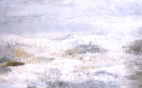 田村一男《雪の白樺湖》1997年