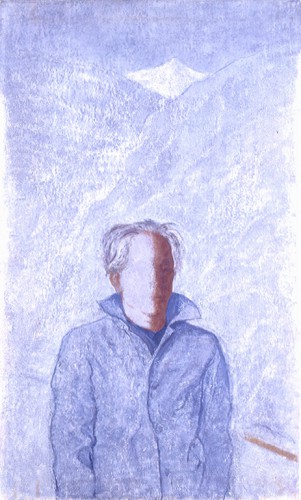 田村一男《白の世界の肖像》1977年